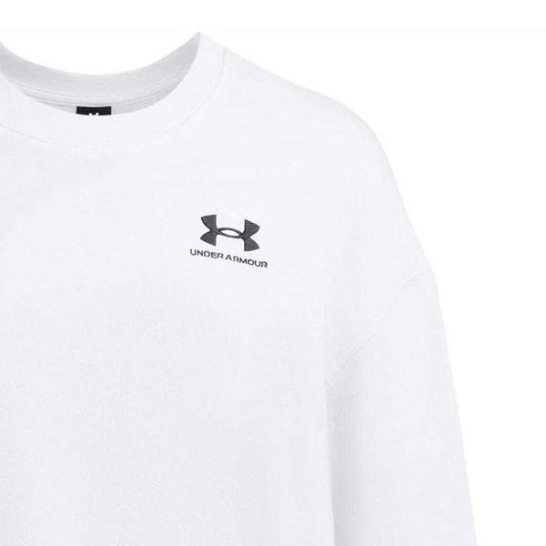 Under Armour Womens/Ladies Essential Fleece Sweatshirt - White/Black - 