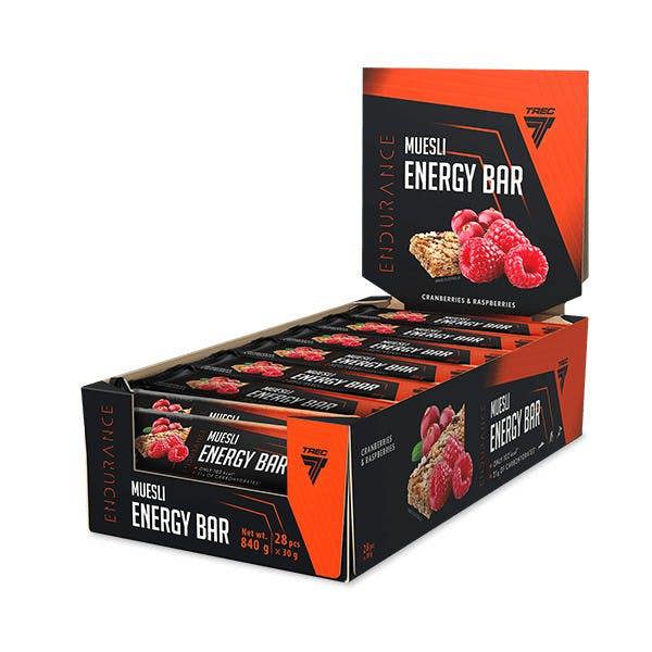Trec Nutrition Endurance Muesli Energy Bar, Cranberries & Raspberries - 28 x 30g