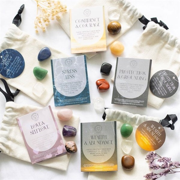 Serano Protection & Grounding Healing Crystal Set