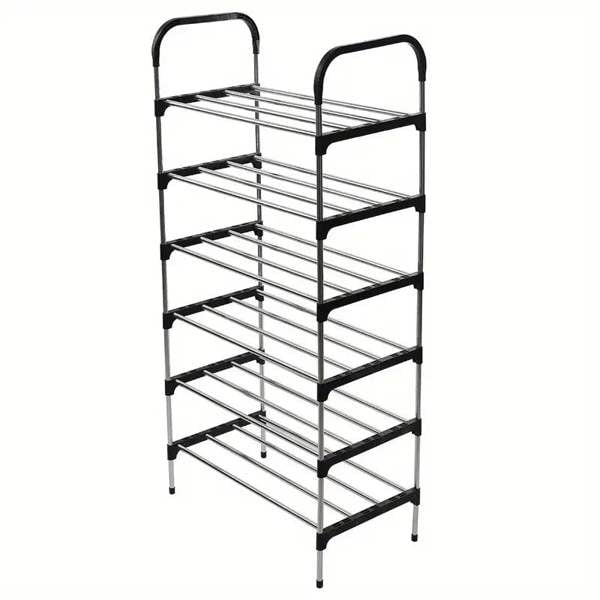 Dyzi 6-Tier Metal Shoe Rack – Freestanding Heavy Duty Storage Shelf