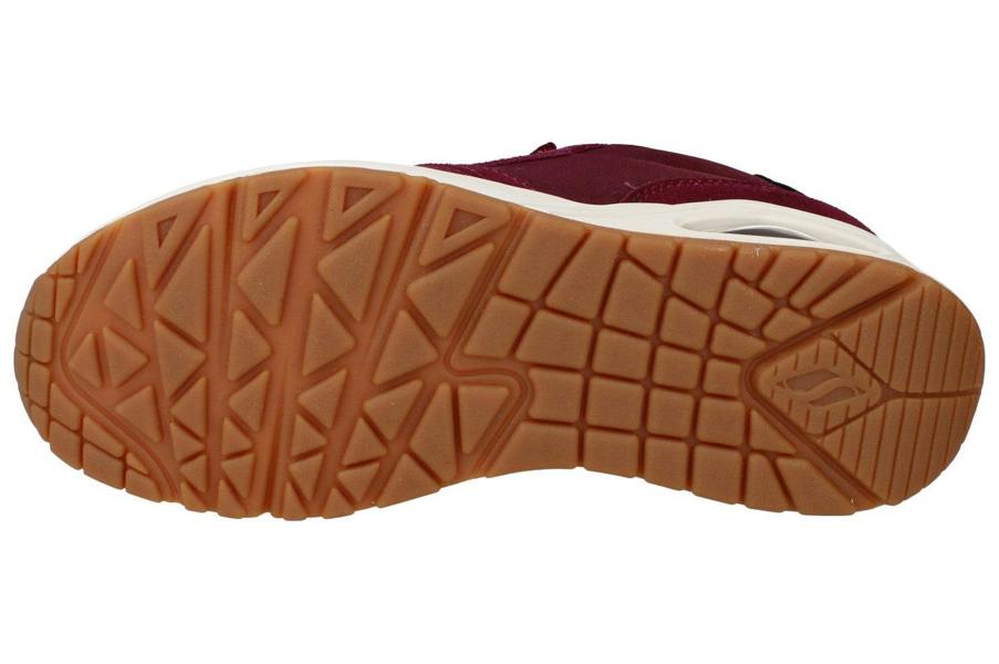 Skechers Street Uno- Vintage Air Womens Trainers 177856 Shoes  BURG