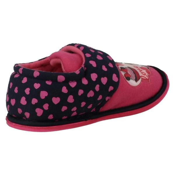 Disney Girls Disney Hook & Loop Slippers Minnie Mouse Boarder