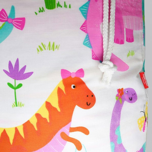 Daisy Dinosaur Toy Storage Bag - Happy Linen Company