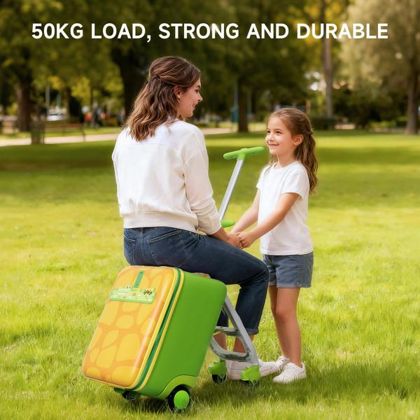 Jovikids 3-in-1 Children's Ride-on Suitcase - Green