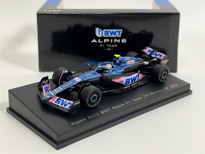 Spark Pierre Gasly Alpine A523 BWT Alpine F1 Team 7th Monaco GP 2023 1:64 Spark Y283