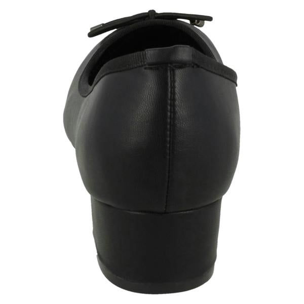 Spot On Ladies Spot On Mid Heel Court Shoes