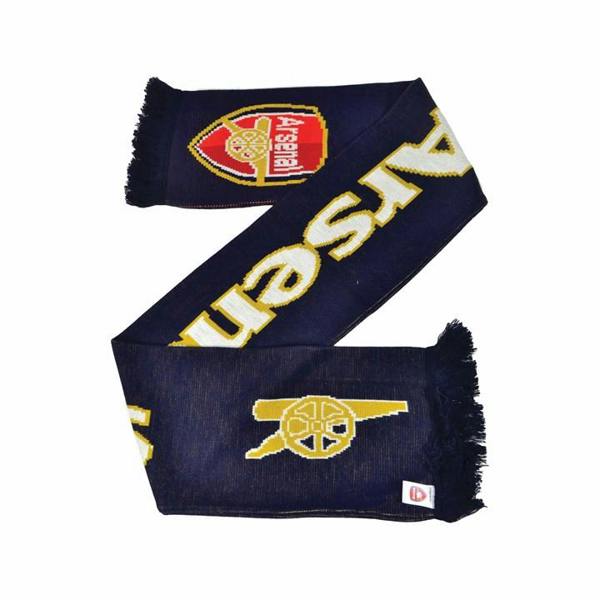 Arsenal FC Gunners Navy Scarf, Clothing Accessories, Sports, Gift