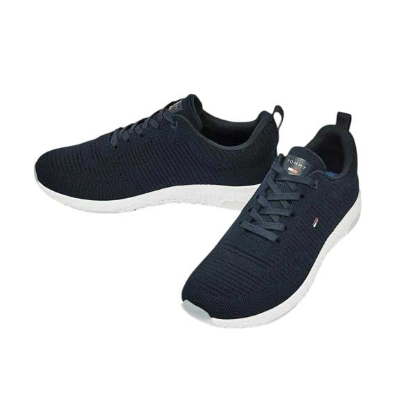 Tommy Hilfiger Mens Tevo Run Running Trainers - Sky Blue - 