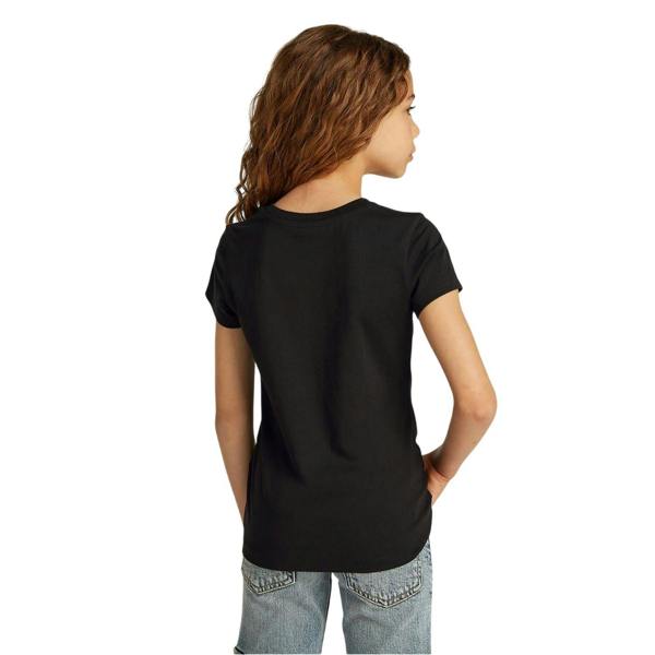 Calvin Klein Childrens/Kids Lettering Slim Short-Sleeved T-Shirt - Black - 