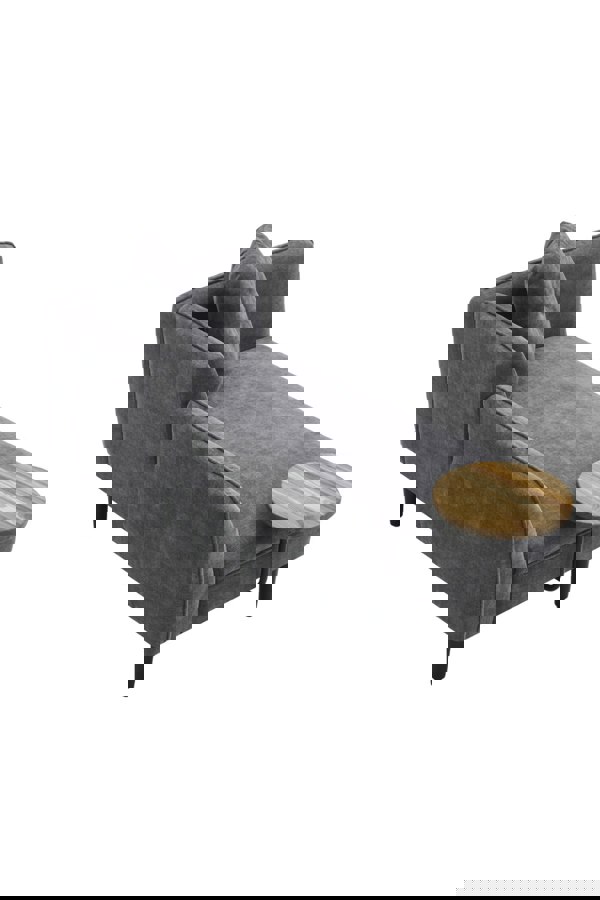 Living and Home Linen Chaise Lounge with Tray Table