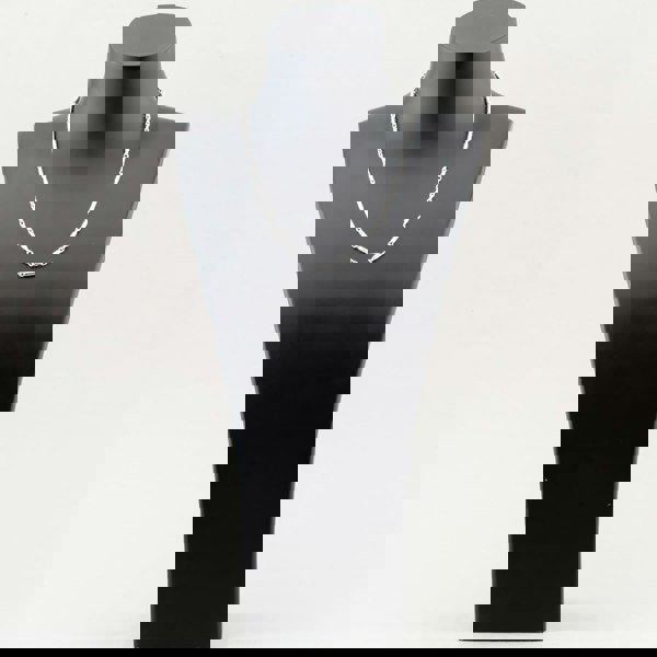 T. H. Baker Argentium Silver 18 Inch Tube Bar Chain ARG-943014-18