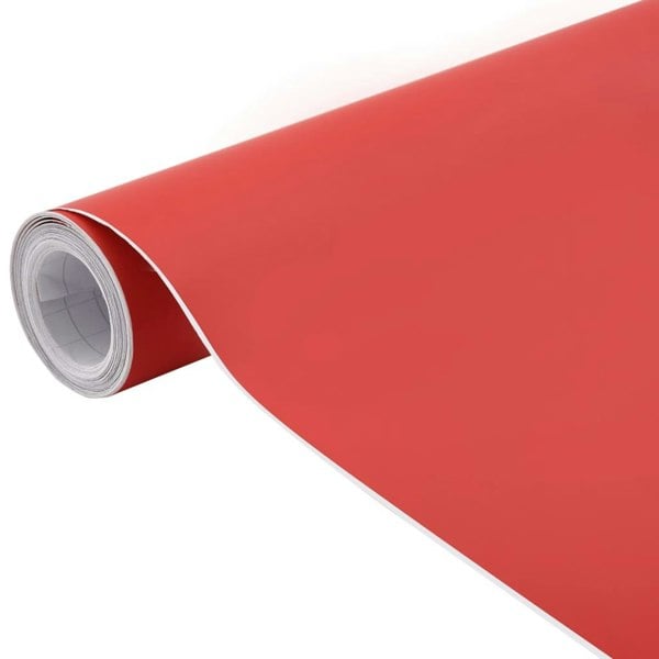 Berkfield Car Films 2 pcs Matt Red 100x150 cm+50x150 cm