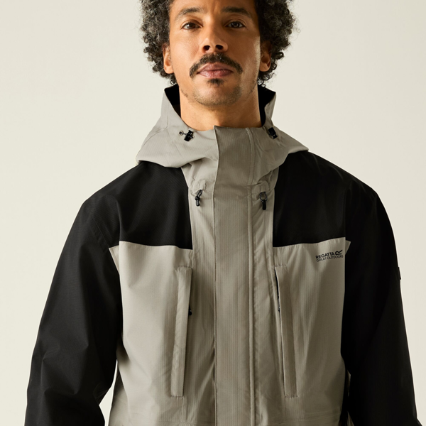 Regatta Mens Freesdale Waterproof Jacket - Abbeystone/Black
