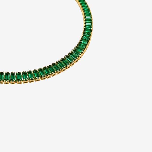 Uchi & Soto Hanabi Green Stone Necklace