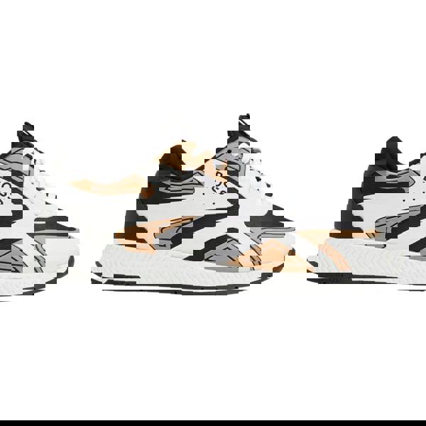 Boss Mens Titanium Leather Running Trainers - Beige - 