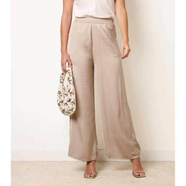 Blue Vanilla High Waist Wide Leg Trousers
