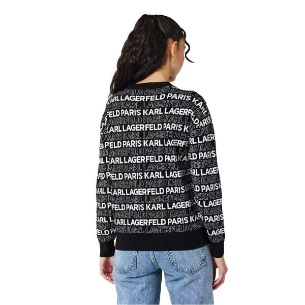 Karl Lagerfeld Womens/Ladies Regular Long-Sleeved Jumper - Black - 