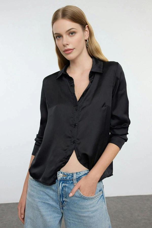 WOVCOR Satin Woven Shirt