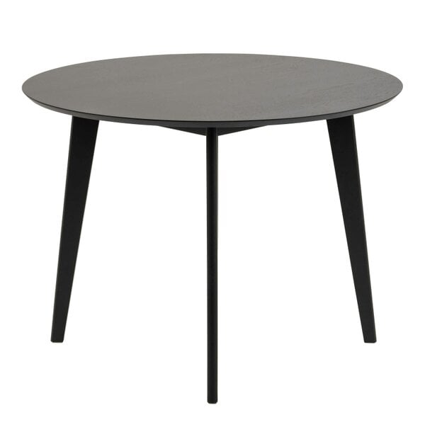 Wyld Haus Saffron Round Black Wooden Dining Table
