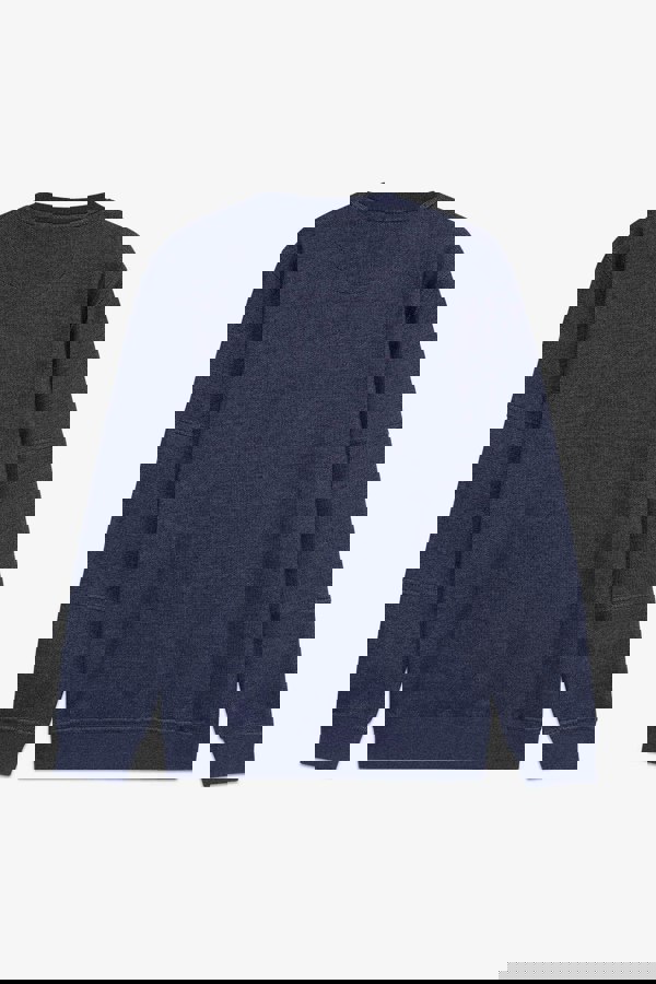 ENORSIA Heavy Pique Terry Crew Neck Sweatshirt