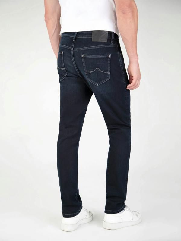 Mish Mash Mirage Tapered Stretch Denim Jean - Blue/ Black