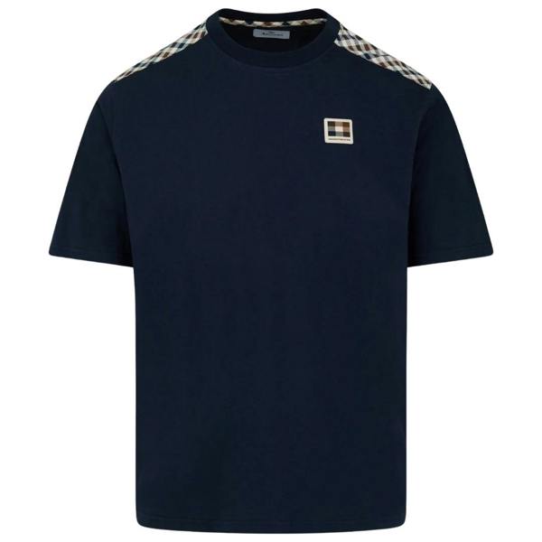 Aquascutum Active INSERT LAMINA T-SHIRT AA_B006_TS005 11 Navy Blue T-Shirt Mens M