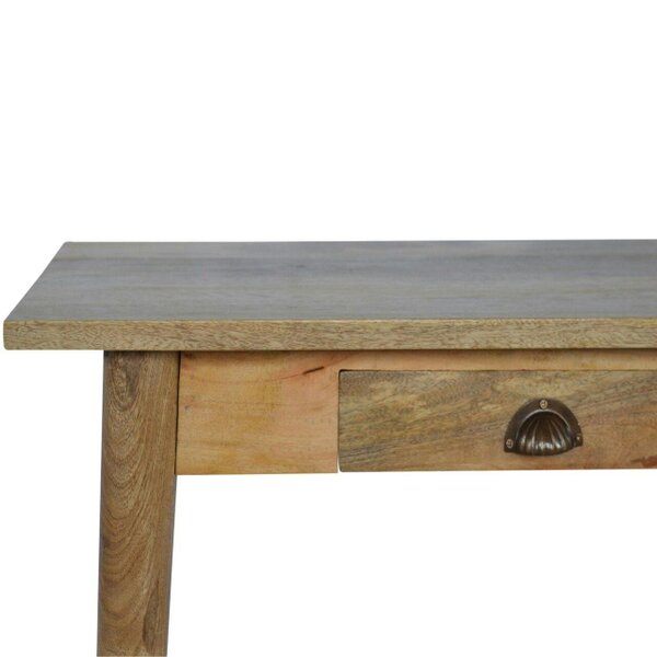 Wyld Haus Alberobello 2 Drawer Scandi Natural Mango Wood Writing Desk