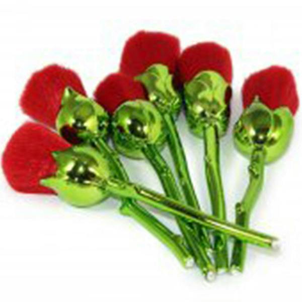 Aquarius 6pcs Rose Makeup Brush Set Green Flower Sculpted Beauty Beast Inspired Kit