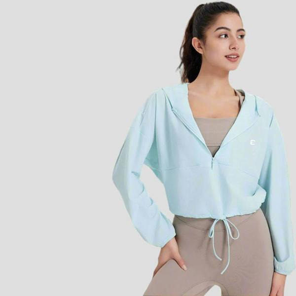 Anniou Cropped Hoodie UPF 50+