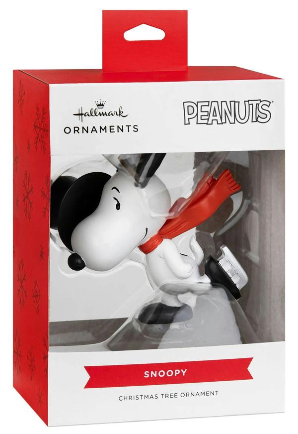 Peanuts/Snoopy - Snoopy Ice Skating with Top Hat Christmas Tree Ornament