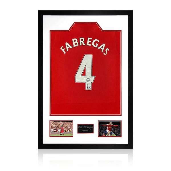 Cesc Fàbregas Signed Arsenal Shirt Premium Frame (ACG Cert)