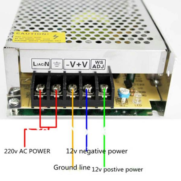 ENER-J 12V 5A SMPS 60W DC Metal Power Supply for LEDs