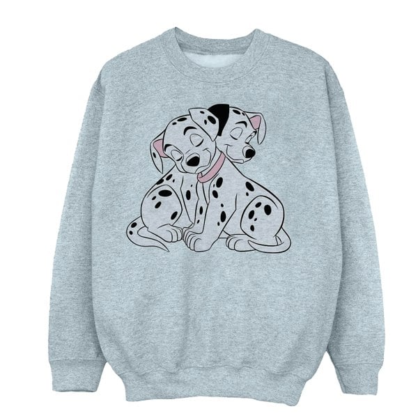 Disney Girls 101 Dalmatians Puppy Love Sweatshirt - Sports Grey