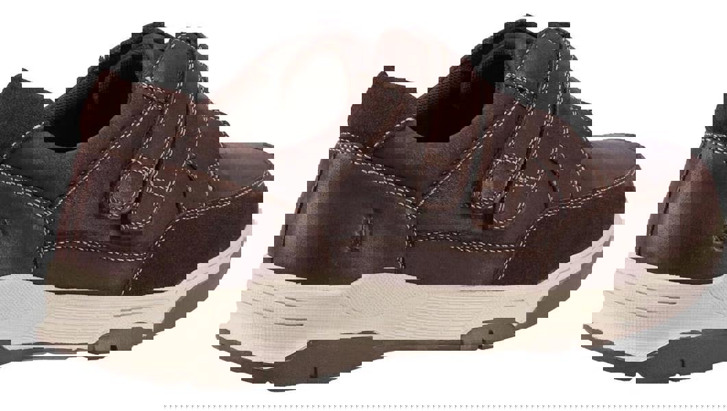 Hush Puppies Fabian Mens Double Touch Fasten Smart Leather Shoes