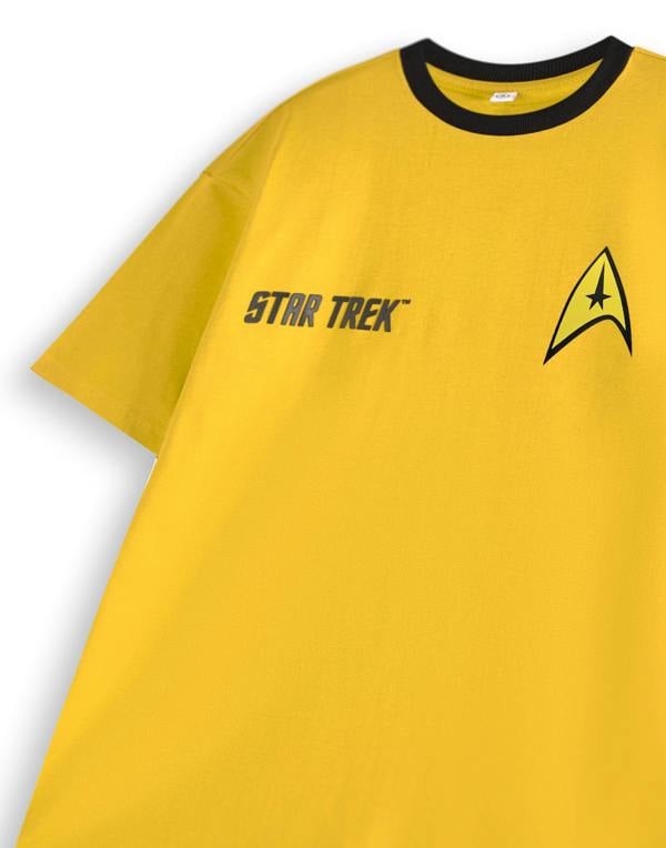 Star Trek Mens Yellow Uniform Short Sleeved T-Shirt