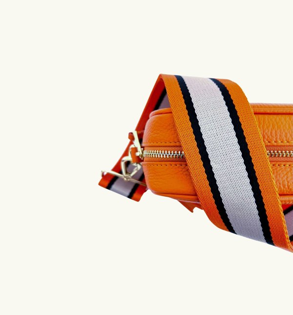 Apatchy Orange, Tan and Black Stripe Strap