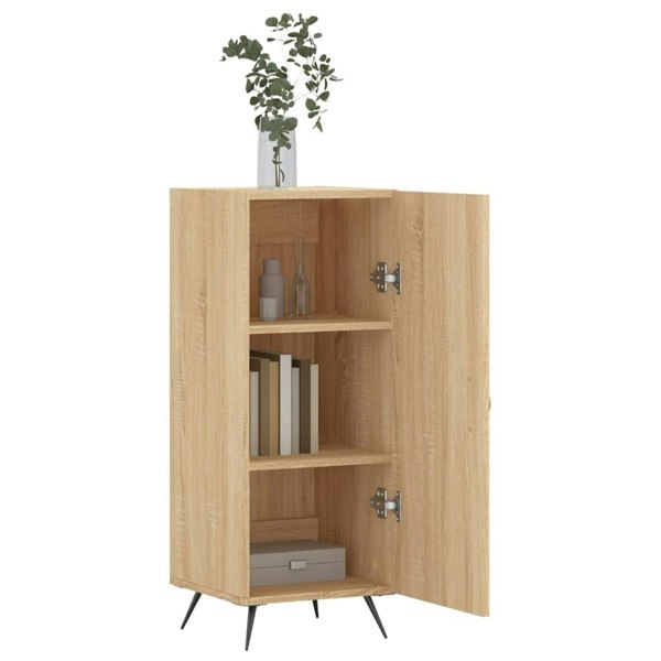 Berkfield Sideboard Sonoma Oak 34.5x34x90 cm Engineered Wood