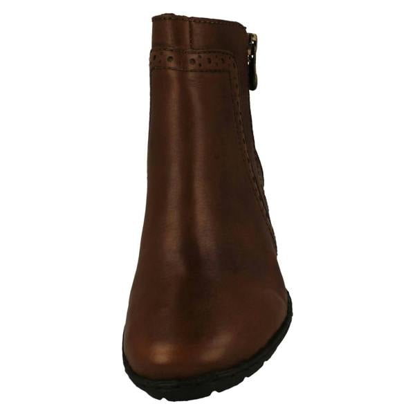 Rieker Ladies Rieker Fleeced Lined Heeled Ankle Boots 57186