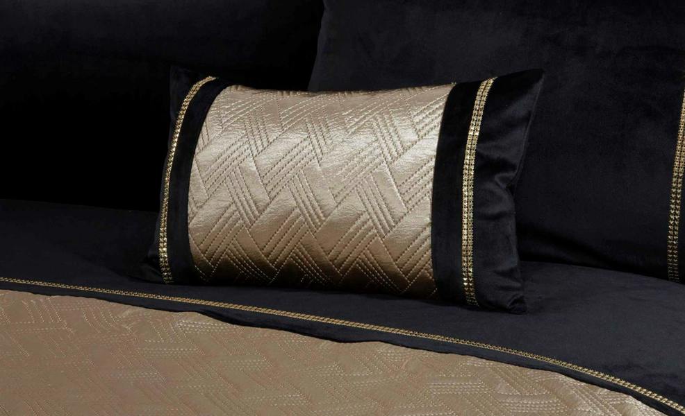 Capri Gold 30x50cm Boudoir Filled Cushion