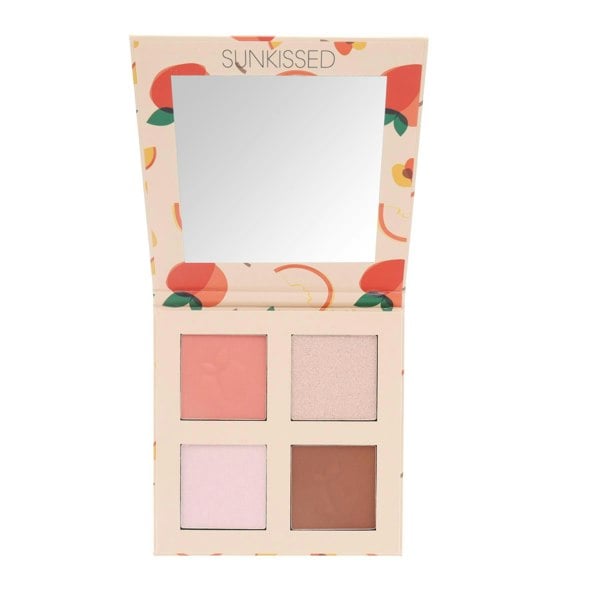 Sunkissed Peachy Dreams Face Palette  - 7.5g Bronzer, 7.5g Blusher, 2 x 7.5g Highlighter
