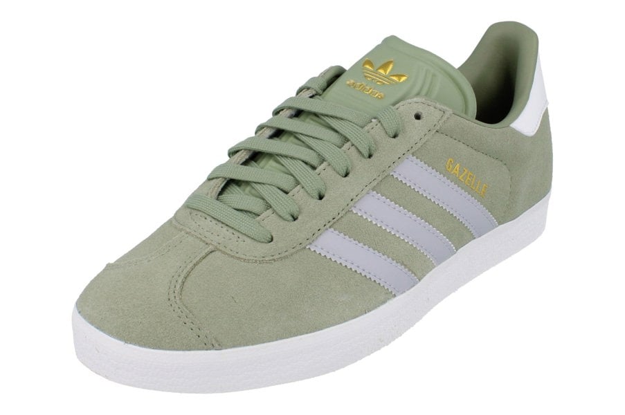 Adidas Originals Gazelle Mens Sneakers  JQ0391 - Green Grey White - Photo 0
