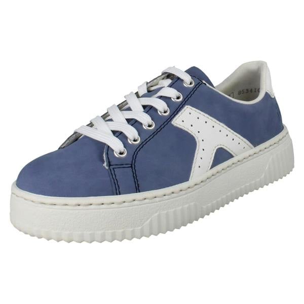 Rieker Womens Rieker Platform Lace Up Trainers With Side Zip  N9920
