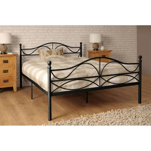 Comfy Living Lyon Metal Bed Frame - Robust & Elegant Foundation for Your Restful Nights