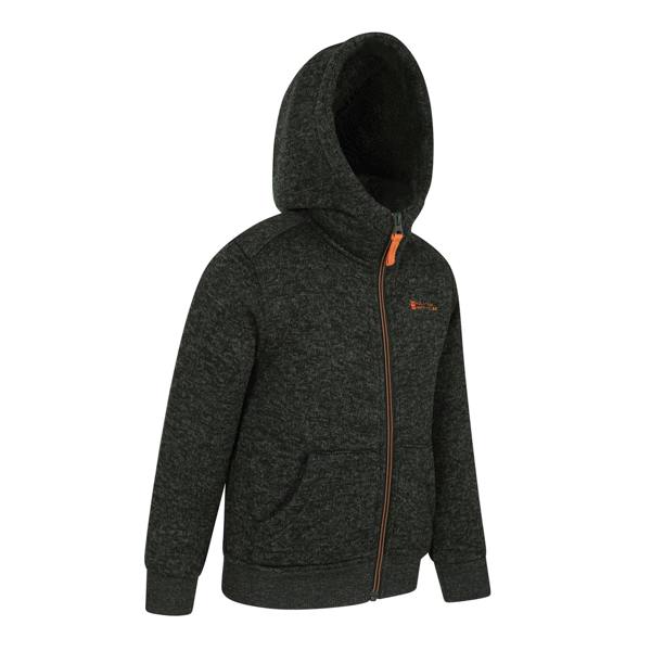 Mountain Warehouse Childrens/Kids Nevis Faux Fur Lined Hoodie - Green - 