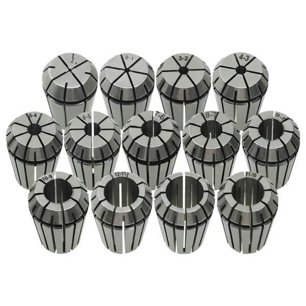 Berkfield ER20 Collets 13 pcs Turning Tool Set