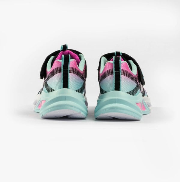 Skechers COSMIC GLOW Girls Trainers Black Multi