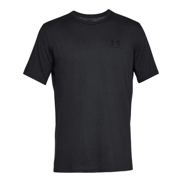Under Armour Mens Sportstyle Short-Sleeved T-Shirt - Black/Black - 