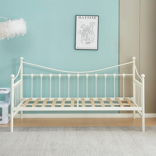 Kosy Koala Daybed without Trundle White 3ft Single Bed Metal Bedroom Living Room