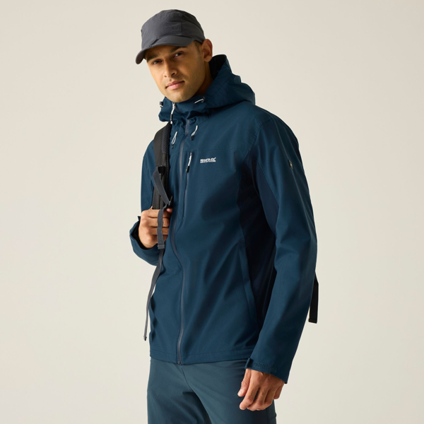 Regatta Mens Birchdale II Waterproof Jacket - Moonlight Denim/Navy