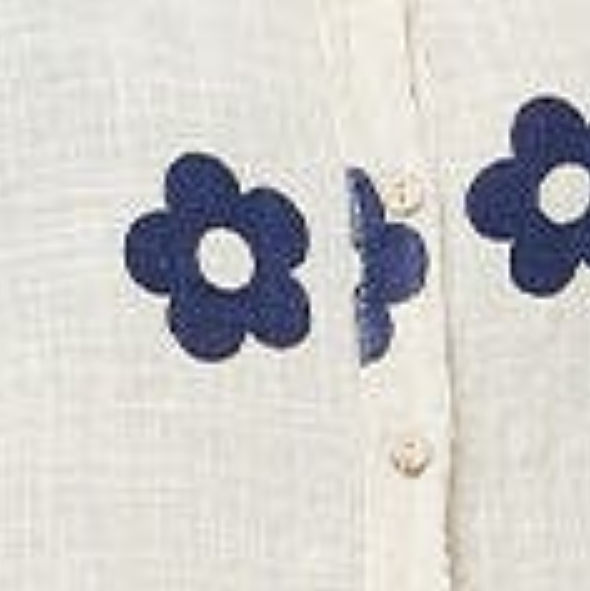 Izabel London Floral 3/4 Sleeve Button Relaxed Blouse